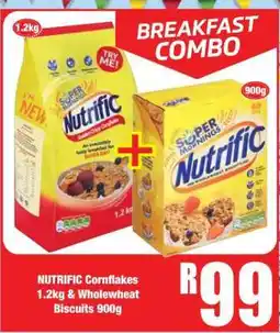 Boxer NUTRIFIC Cornflakes 1.2kg & Wholewheat Biscuits 900g offer