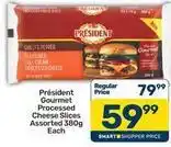 Pick n Pay President - gourmet processed cheese slices offer