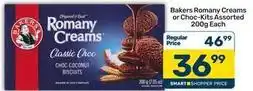 Pick n Pay Bakers - romany creams or choc-kits assorted offer