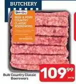 Pick n Pay Pick n pay - bulk country classic boerewors offer