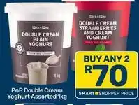 Pick n Pay Double cream yoghurt assorted offer