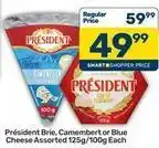 Pick n Pay President - brie, camembert or blue cheese offer