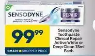 Pick n Pay Sensodyne - toothpaste clinical repair active white or deep clean offer