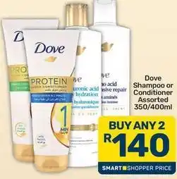 Pick n Pay Dove - shampoo or conditioner offer