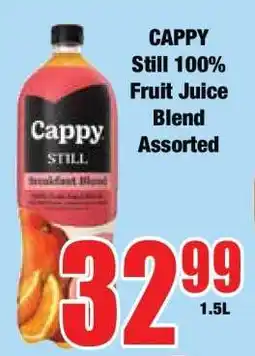 Boxer CAPPY Still 100% Fruit Juice Blend Assorted offer