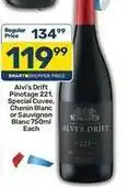 Pick n Pay Alvi's drift - pinotage 221, special cuvee, chenin blanc or sauvignon blanc offer