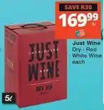Checkers Hyper Dry red, white wine offer
