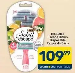 Pick n Pay Bic - soleil escape disposable razors offer