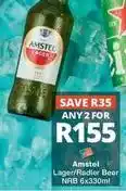 Checkers Amstel - lager/radler beer nrb 6x330ml offer