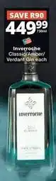 Checkers Inverroche classic/amber/verdant gin offer