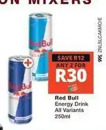 Checkers Hyper Red bull - energy drink offer