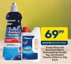 Pick n Pay Finish - rinse aid, dishwashing powder, dishwasher cleaner offer