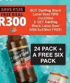 Checkers Carling - black label beer nrb offer