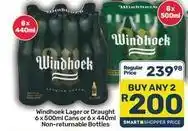 Pick n Pay Windhoek - lager or draught offer
