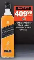 Checkers Johnnie walker - black label blended scotch whisky offer