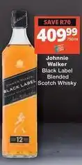 Checkers Hyper Johnnie walker - black label blended scotch whisky offer