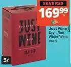 Checkers Dry red wine offer