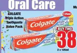 Boxer Colgate Triple Action Toothpaste Value Pack offer