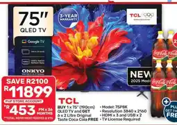 Pick n Pay Hypermarket 75'' QLED TV offer