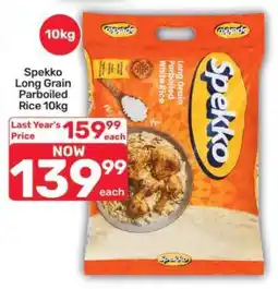 Pick n Pay Hypermarket Spekko Long Grain Parboiled Rice 10kg offer