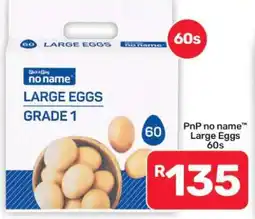Pick n Pay Hypermarket PnP no name Large Eggs 60s offer