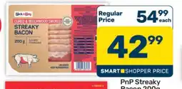 Pick n Pay Hypermarket PnP Streaky Bacon 200g offer