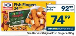 Pick n Pay Hypermarket Sea Harvest Original Fish Fingers 600g offer