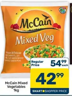Pick n Pay Hypermarket McCain Mixed Vegetables 1kg offer