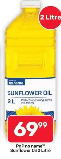 Pick n Pay Hypermarket PnP no name Sunflower Oil 2 Litre offer