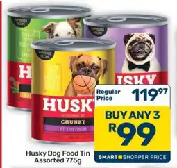 Pick n Pay Hypermarket Husky Dog Food Tin Assorted 775g offer