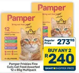 Pick n Pay Hypermarket Pamper Friskies Fine Cuts Cat Food Assorted 12 x 85g Multipack offer