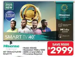 Pick n Pay Hypermarket Hisense 40 Full HD Smart TV offer