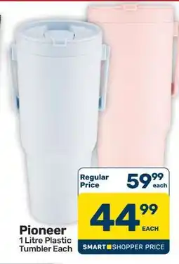 Pick n Pay Hypermarket Pioneer 1 Litre Plastic Tumbler Each offer