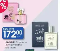 Clicks Lenthéric Fragrances Holty Toity or Solo offer