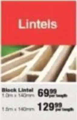 Build It Block Lintel offer