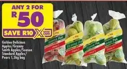 Shoprite Econo - golden delicious apples/granny smith apples/season standard apples/pears offer