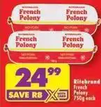 Shoprite Ritebrand - french polony offer