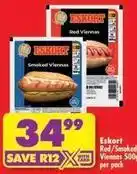 Shoprite Eskort - red/smoked viennas offer
