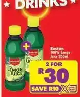 Shoprite Lemon juice offer