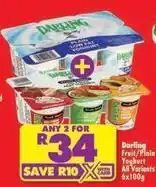 Shoprite Darling - fruit / plain yoghurt offer