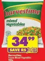 Shoprite Harvestime - frozen mixed vegetables offer