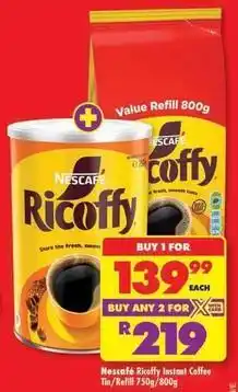 Shoprite Ricoffy - instant coffee offer