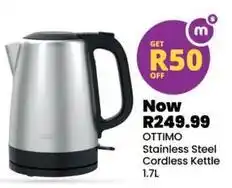 Shoprite Ottimo - stainless steel cordless kettle offer