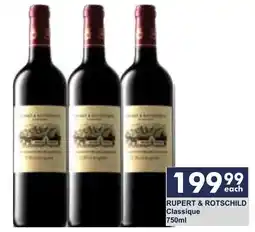 President Liquor Rupert & Rothschild Classique offer