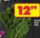 Shoprite Spinach bunch offer