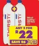 Shoprite Thirsti - sparkling/still water offer