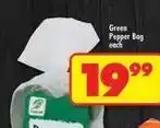 Shoprite Green pepper bag offer