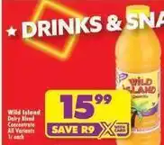 Shoprite Wild island - dairy blend concentrate offer