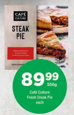 OK urban Café Culture Fresh Steak Pie offer