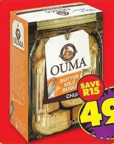 Shoprite Butter milk rusks offer